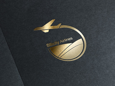 Logo for Silk city Airlines bookcover bookdesign minimal branding branding design corporate business card corporate design design illustration logo design minimal minimal design