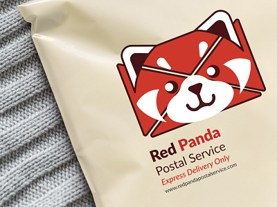 "Red Panda Postal Service" Logo design