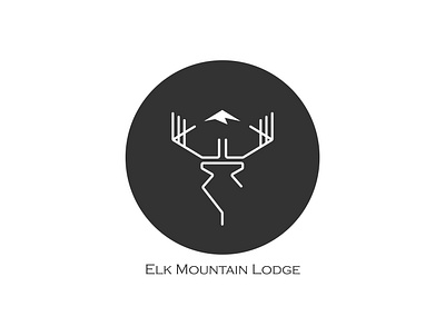 Elk Mountain lodge branding branding design corporate design design illustration logo logo design minimal minimal design vector