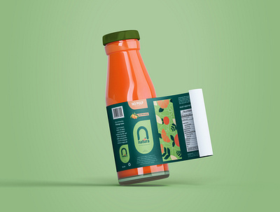Packaging Designing of "Natura" Orange Juice branding branding design corporate design design illustration juice logo logo design minimal minimal design packaging packaging design vector