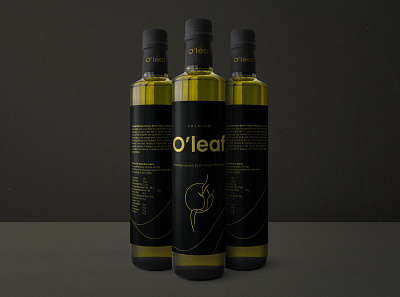 Packaging Design for "o'leaf Extra Virgin Olive Oil" branding branding design corporate design design illustration logo logo design minimal minimal design vector