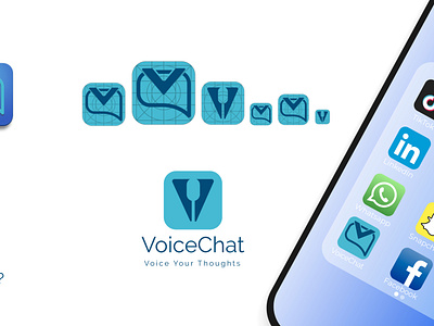 App Logo Design for "VoiceChat"