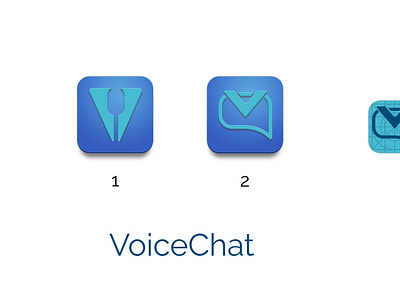 "VoiceChat" app app design branding branding design corporate design design illustration logo logo design minimal minimal design