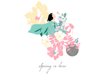 Spring is here illustration