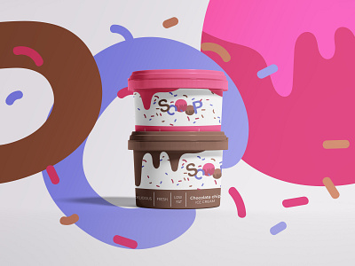 Scoop Ice Cream Logo Design