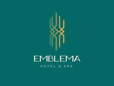 Logo Design for Emblema Hotel and Spa branding branding design corporate design design hotel hotel branding illustration logo design minimal minimal design spa typography vector