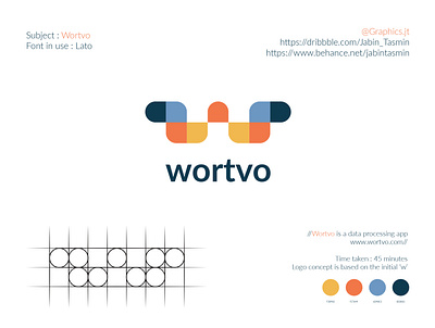 Wortvo Logo Design branding branding design corporate design design illustration logo logo design minimal minimal design typography vector