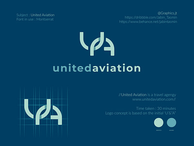 United Aviation Logo Design bookcover bookdesign minimal branding branding design corporate design design illustration logo logo design minimal minimal design typography vector