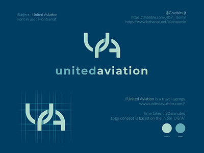 United Aviation Logo Design