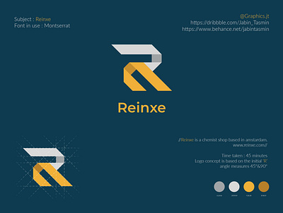Reinxe Logo Design bookcover bookdesign minimal branding branding design corporate business card corporate design design logo design logodesign minimal minimal design typography vector