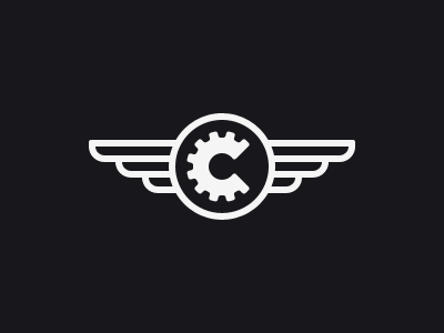 Chesva Sign marine logo sign minimal chesva wings grabelnikov