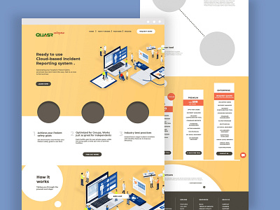 HOME PAGE - ENTERPRISE design flat illustration minimal vector web design website website design