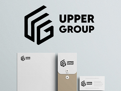 Upper Group - LOGO DESIGN branding design flat illustration logo minimal mockup vector