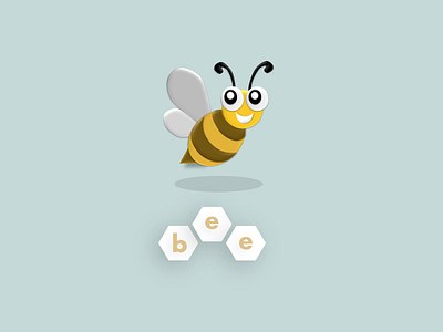 Buzz - Bee design icon illustration logo