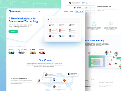 Govlaunch —Startup Web App - Landing Page C