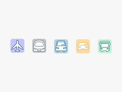 City Transport Icons