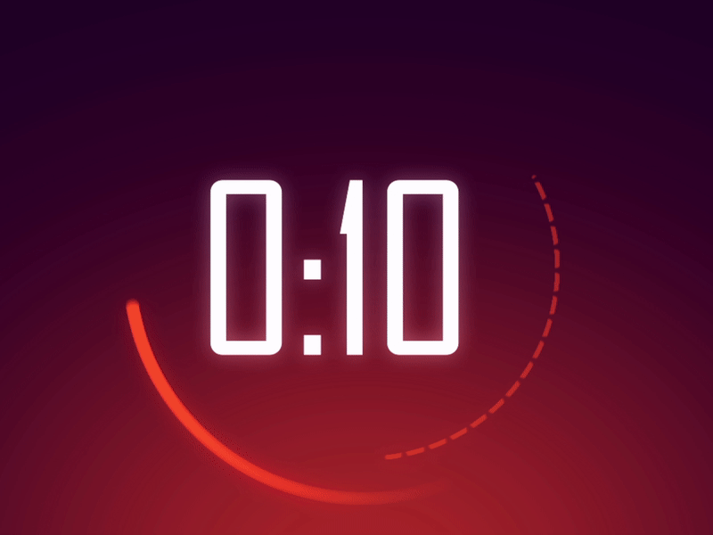Timer 2d ae aep after effects animated gif animation bomb creative design dribbble explode illustrator motion graphics seconds shapes time trending vector