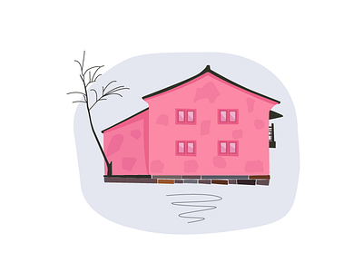 house illustration