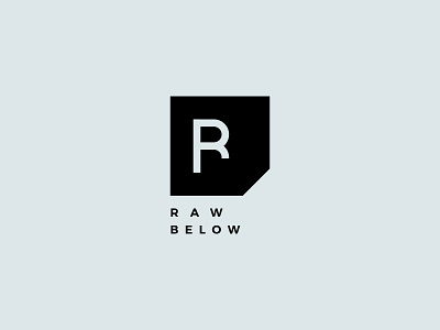 Rawbelow Logo branding creative design flat icon illustration letter letters logo minimal rawbelow square ui wear