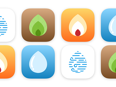 Four Elements Icon Set app icons ios nature