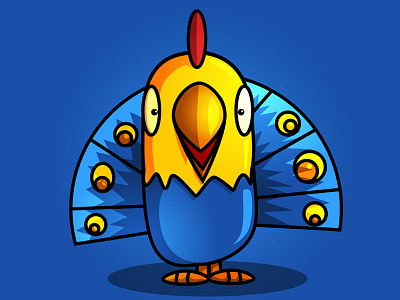 Kwak!!! bird character cock commission cute fowl funny graphicdesign hen illustration peacock vector