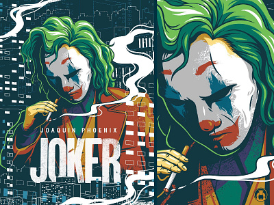 Joker clown comic dc illustration illustrator joker movie poster vector