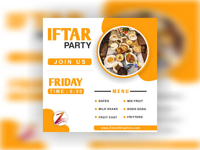 IFTAR PARTY invitation Design brand design design flat graphic graphic design graphics illustration minimal pagedesign photoshop poster design ui vector