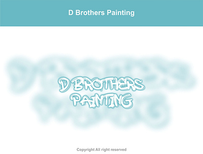 D Brothers Painting / Logo type-Text Logo brand design brand identity branding flat graphic design icon logo minimal typography vector