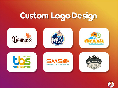 Custom Logo Designs | ZitechGraphics brand design brand identity design flat graphic design logo logo design logo designer minimal typography zitechgraphics