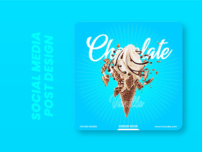 Chocolate Vanilla | Social Media Post Design | ZitechGraphics brand design branding design flat graphic design illustration logo minimal social media design social media post typography ui