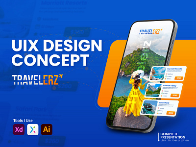 Travel Agency Mobile App UI/UX Design Concept | Travelerz