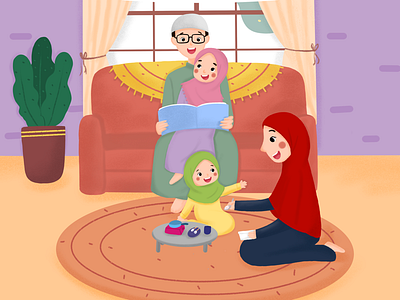 Home sweet home💕 artworks childrenbooks illustration illustrator procreate