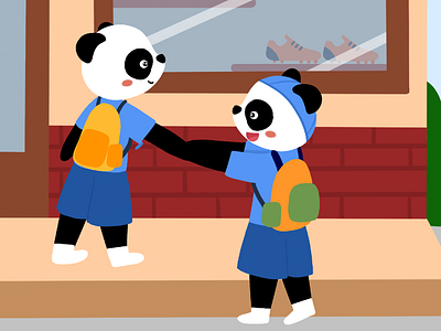 Sepatu Impian Panda artworks books childrenbooks illustrations illustrator procreate
