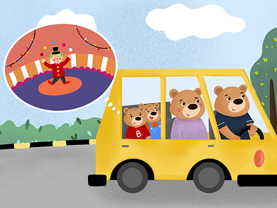 Saat Beruang Mengantre Panjang childrenbooks childrenillustration familyillustration illustration illustrator procreate
