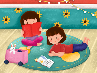 Stay at home 🏡 artworks childrenbooks childrenillustration illustration illustrator procreate