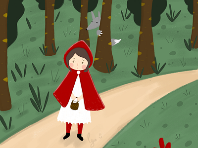 Little Red Riding Hood childrens book childrens illustration illustration little red riding hood