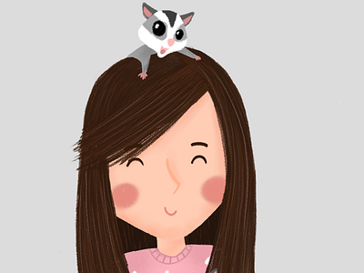 Sugar Glider 😍 artworks illustration illustrator opencomission sugarglider