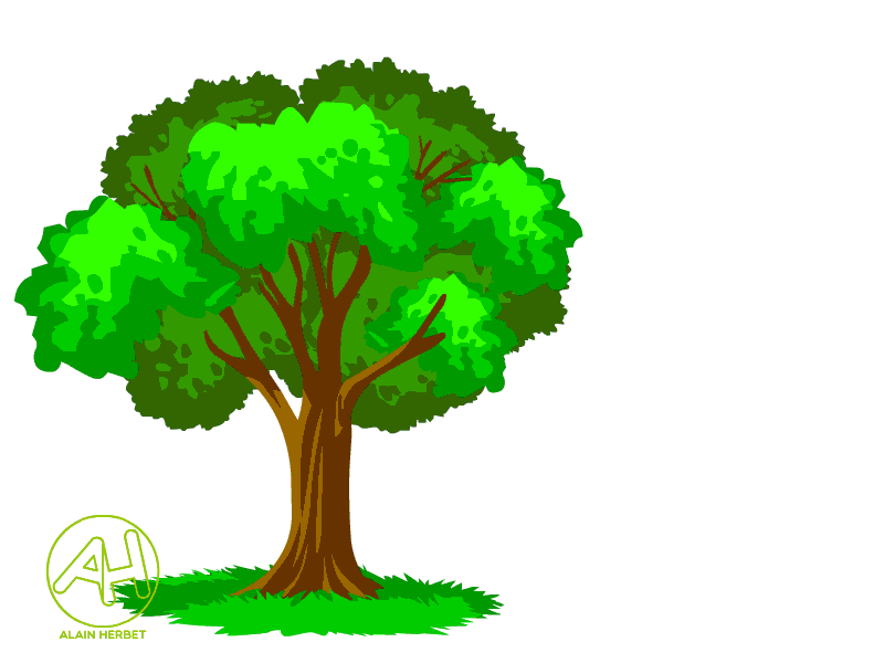 arbre tombe animated gif cartoon vector