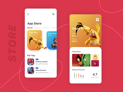 App Store app app design app store appstore design game games gamestore illustration ios mobile mobile app store store ui ux vector