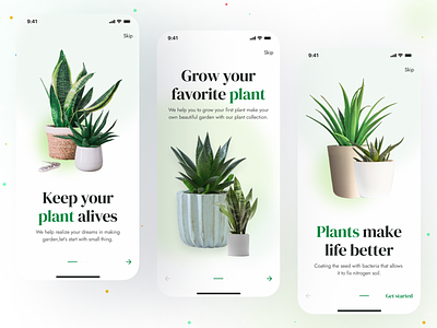 Plant App UI Kit app branding clean design ecommerce minimal mobile app plant shop ui ui ux