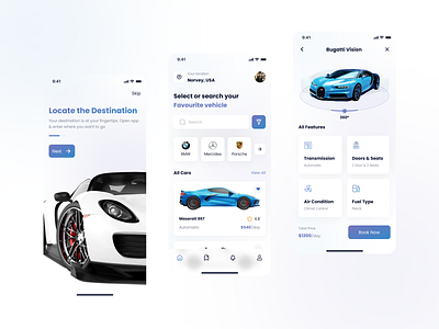 Car Rental App UI Kit