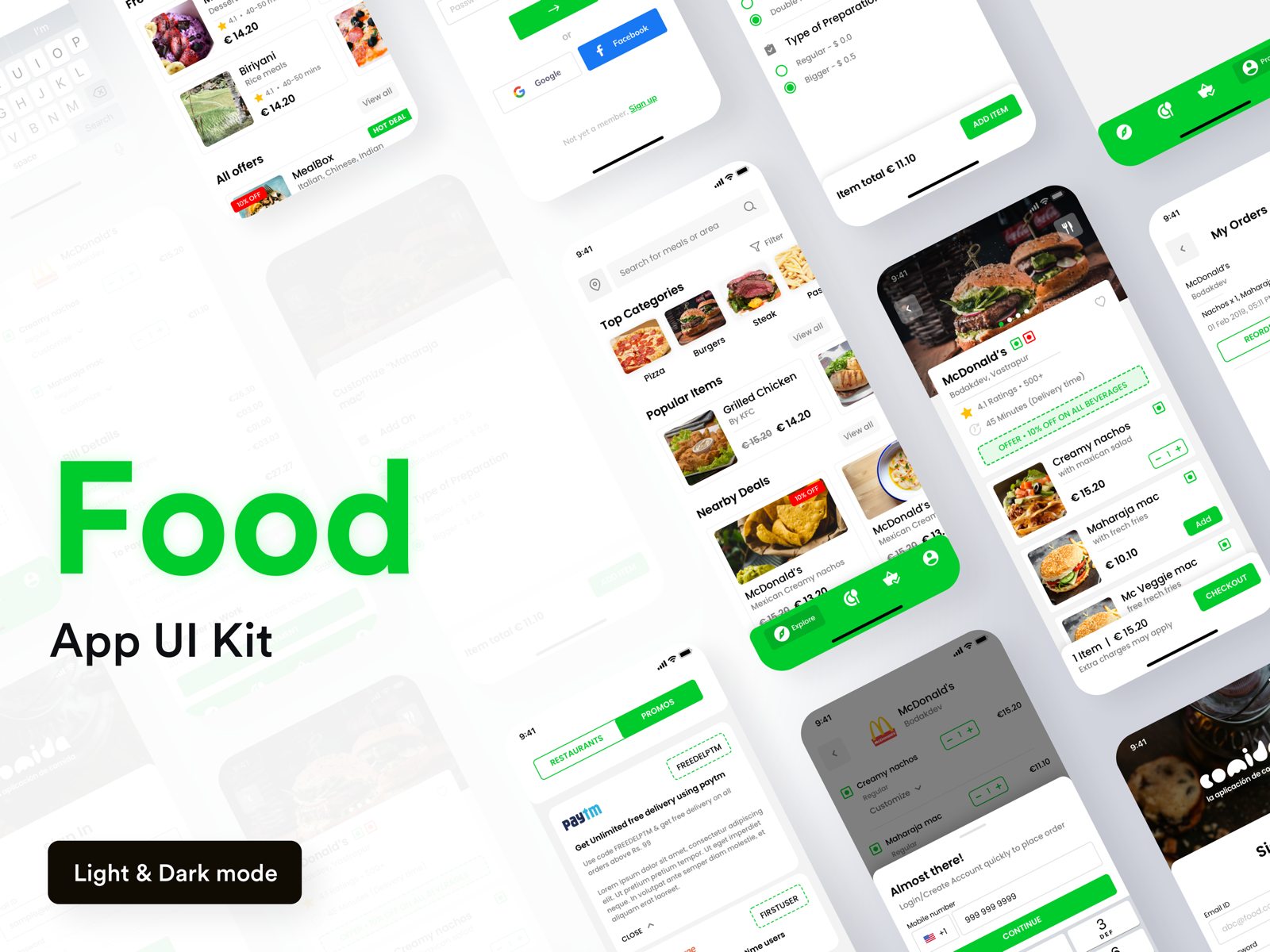 Comida Food App UI Kit by Cohort on Dribbble