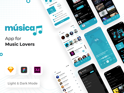 Music App UI Kit for iOS