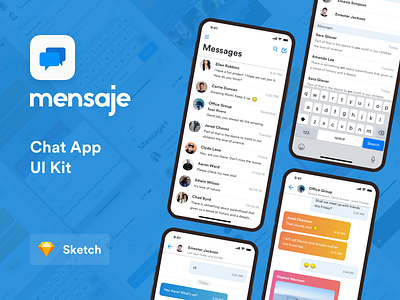 Mensaje Chat App UI android app design chat chatbot chatting clean clean ui compose edit free ios list mensaje message minimal mobile neat profile search type