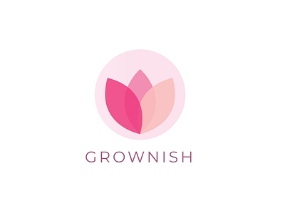 Grownish Logo branding design flat illustration illustrator logo minimal vector
