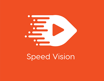 Speed Vision Logo Design branding design flat icon logo minimal typography vector