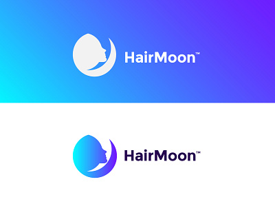 Hairmoon art branding design flat icon illustrator logo minimal typography vector