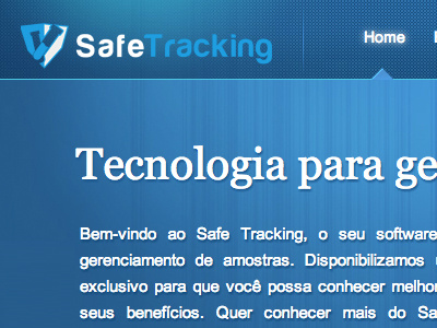 Safe Tracking blue home interface mvp safe tech tracking ui web design