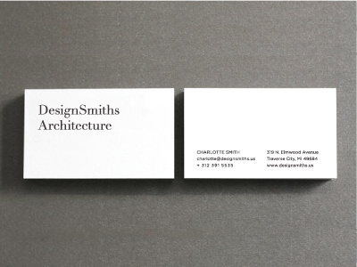 DesignSmith Architecture Business Cards architect business cards erin waineo logo stationery
