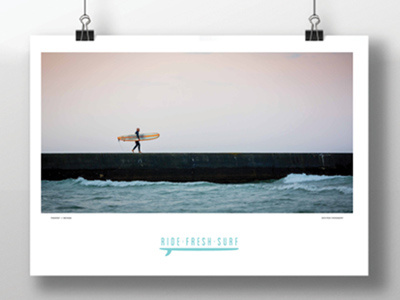 Surf Poster erin waineo freshwater surf water michigan photography poster surf surfing